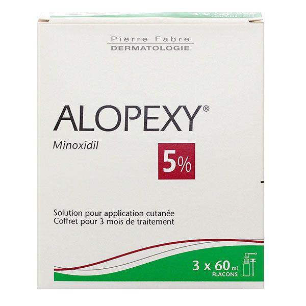 Alopexy 5% solution pour application cutanée 3x60ml