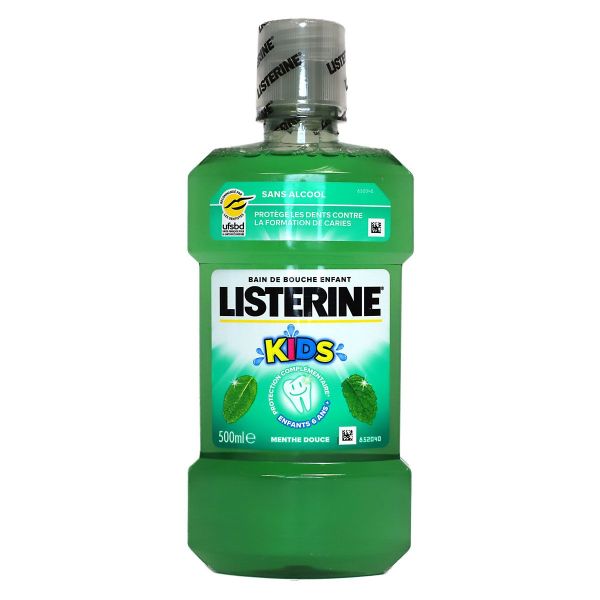 Kids bain de bouche enfant menthe douce sans alcool 500ml
