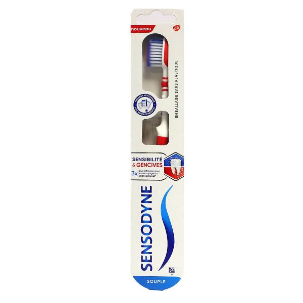 Brosse à dents souple sensibilité et gencives