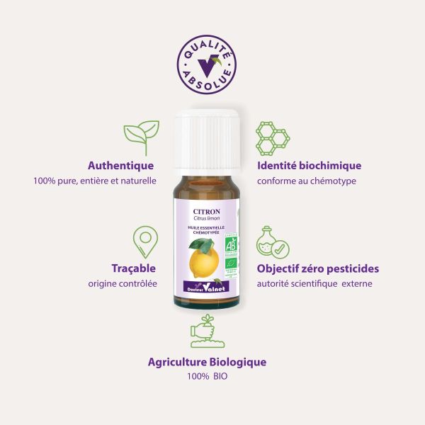 Huile essentielle citron 10ml
