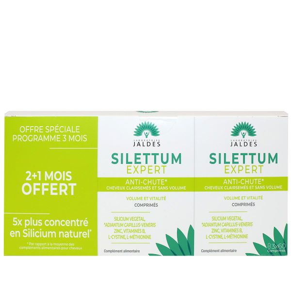 Silettum Expert anti-chute cheveux 3x60 comprimés