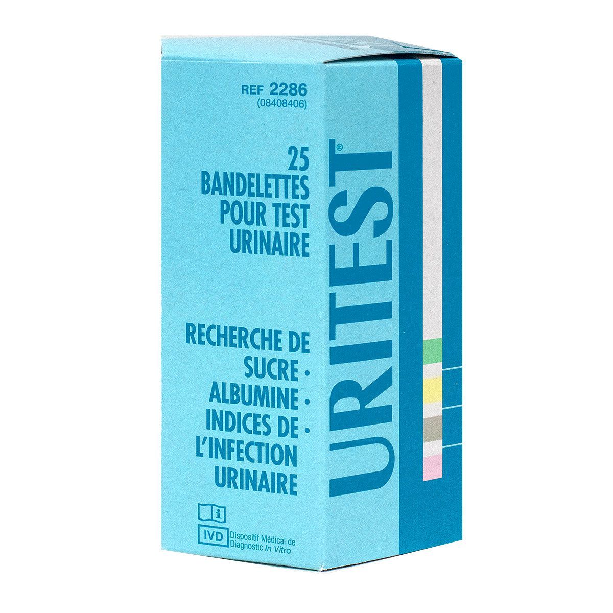 URITEST Test Urinaire Bandelettes Réactives Boite de 25 -  Pharma-Médicaments.com