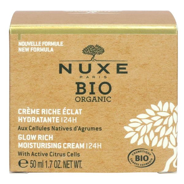 Bio Organic crème riche hydratante 24h 50ml