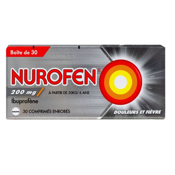 Nurofen 200mg ibuprofène 30 comprimés