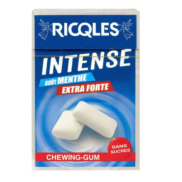 Chewing Gum Qui Garde Le Gout Les chewing-gums goût menthe extra-forte Intense Ricqlès sont des