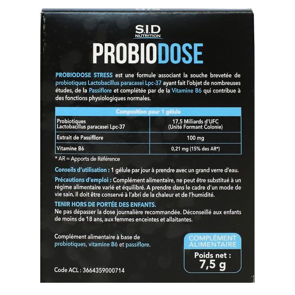 Probiodose stress vitamine B6 15 gélules