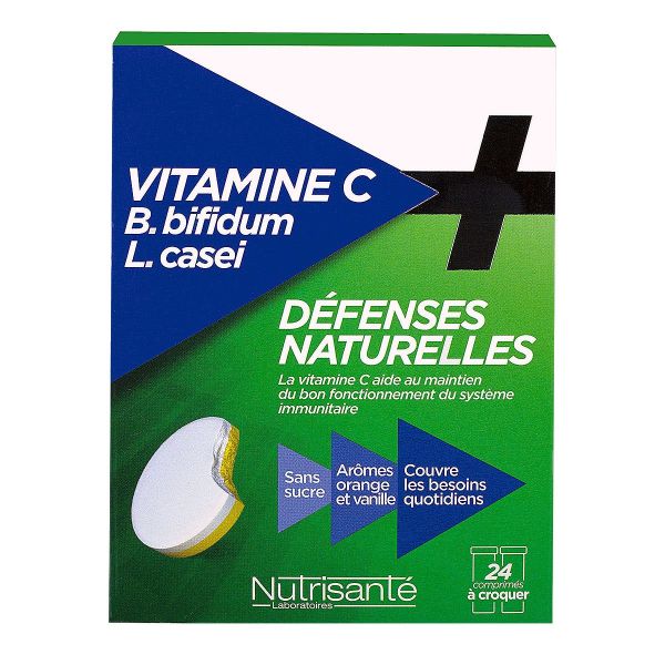 Vitamine C défenses naturelles 24 comprimés