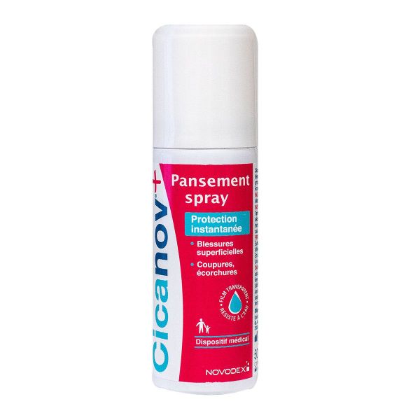 Cicanov+ pansement spray blessures coupures 50ml
