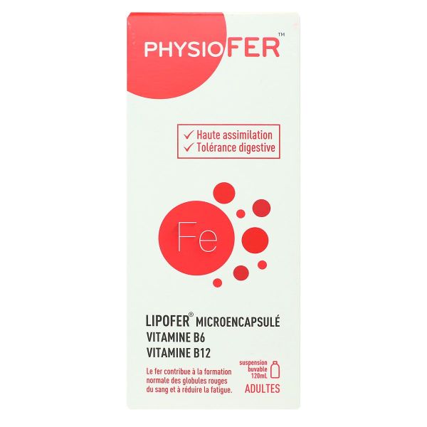 PhysioFer Lipofer Microcapsulé adulte solution buvable 120ml