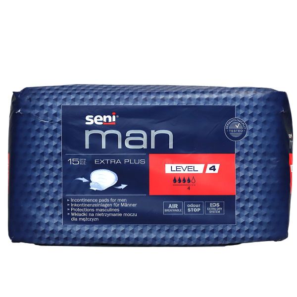 Man 15 protections masculines incontinence niveau 4