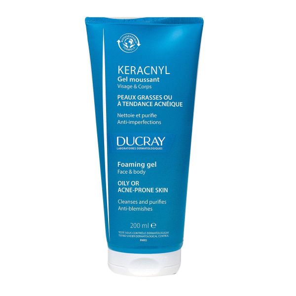 Keracnyl gel moussant visage & corps 200ml