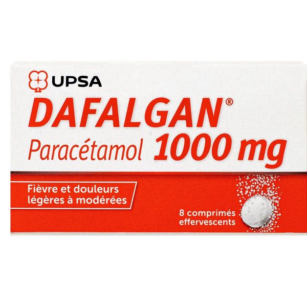 Dafalgan 1g 8 comprimés