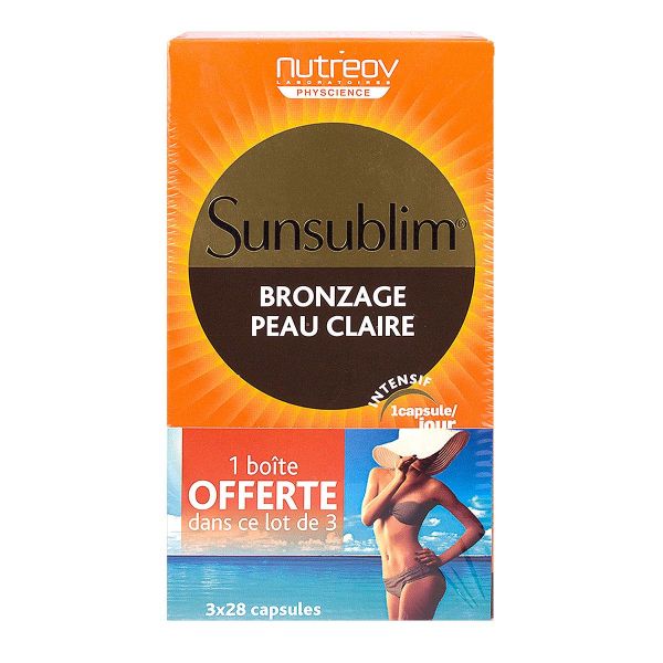 Sunsublim bronzage peau claire 3x28 capsules