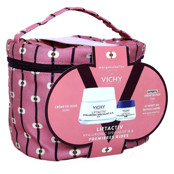 Coffret LiftActiv Hyaluronic Specialist HA 1eres rides creme jour 50ml + nuit 15ml