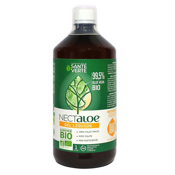 Nectaloe gel liquide aloe vera bio 99,5% 1 Litre