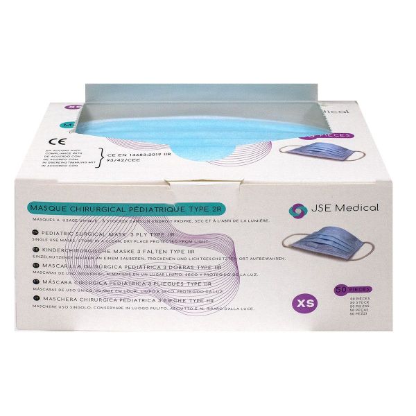50 Masques Chirurgicaux Enfant 8 15 Ans