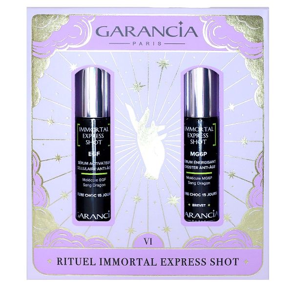 Coffret Immortal Express Shot EGF serum Booster 15ml + serum énergisant 15ml