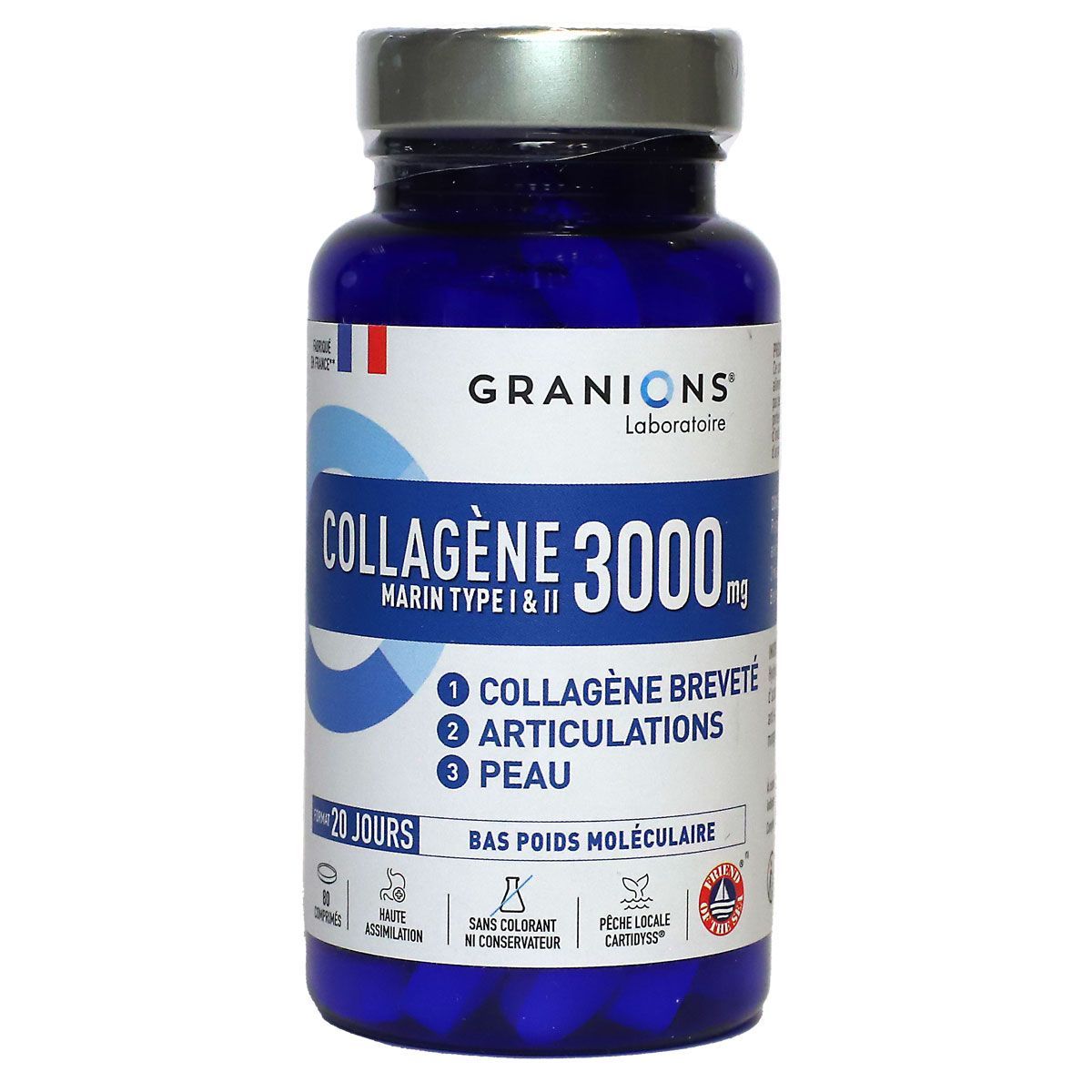 Collagène Type I et II 3000 mg est un complément alimentaire du