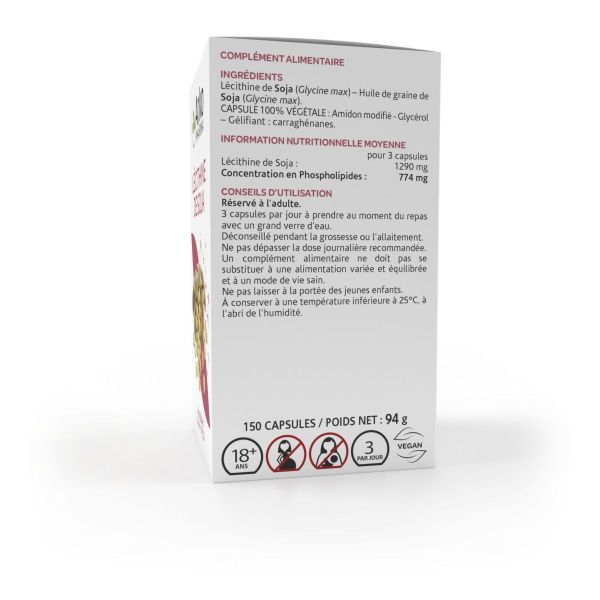 Arkogélules Lécithine de soja bio 150 gélules