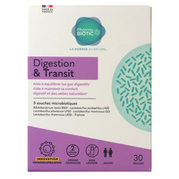 Digestion et transit 30 gélules