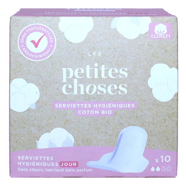 10 serviettes hygiéniques jour 2 gouttes