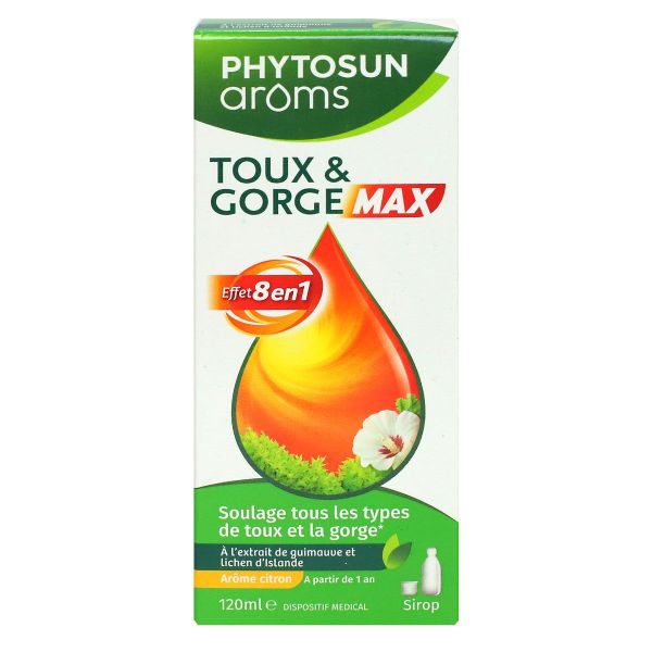 Sirop toux et gorge max 8en1 120ml