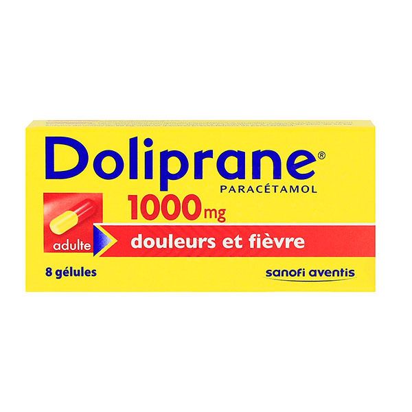 Doliprane 1000mg adulte 8 gélules