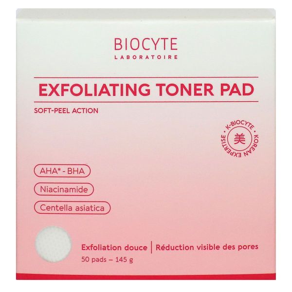 K-Beauty exfoliation douce réduction visible des pores 50 pads