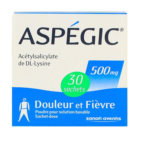 Aspégic adultes 500 mg 30 sachets