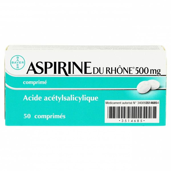 Aspirine du Rhône 500mg 50 comprimés à avaler