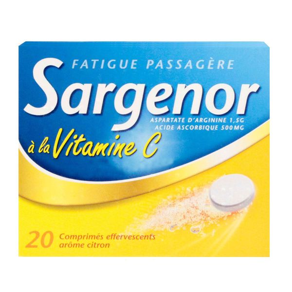 Sargenor vitamine C 20 comprimés