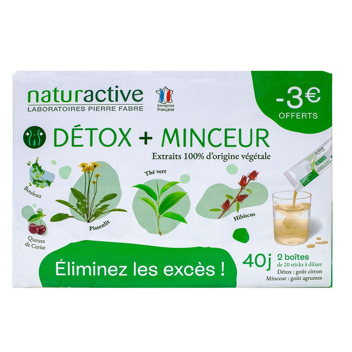 Thé vert Detox Bio - thé vert, maté et citron - cure 30 jours - 200g