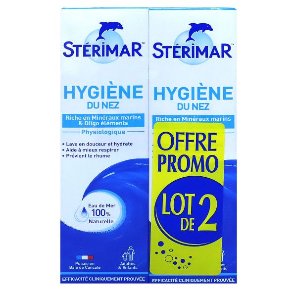 Spray hygiene du nez riche en minéraux 2x100ml