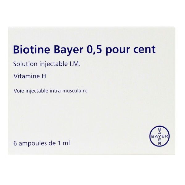 Biotine 0,5% solution injectable I.M 6 ampoules