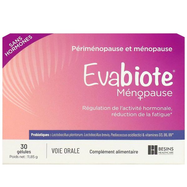 Evabiote ménopause régulateur activité hormonale 30 gélules