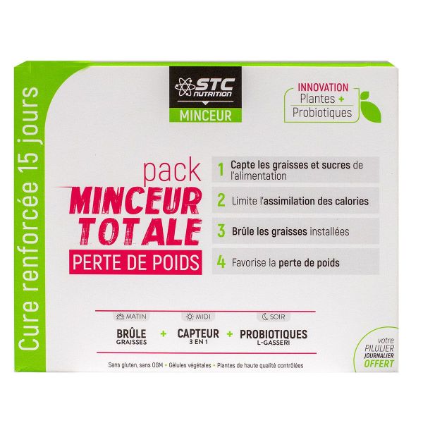 Pack minceur totale perte de poids 75 gélules pour une minceur total