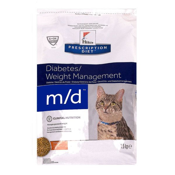 Les Croquettes Pour Chat Hill S Prescription Diet M D Diabetes Weight Management