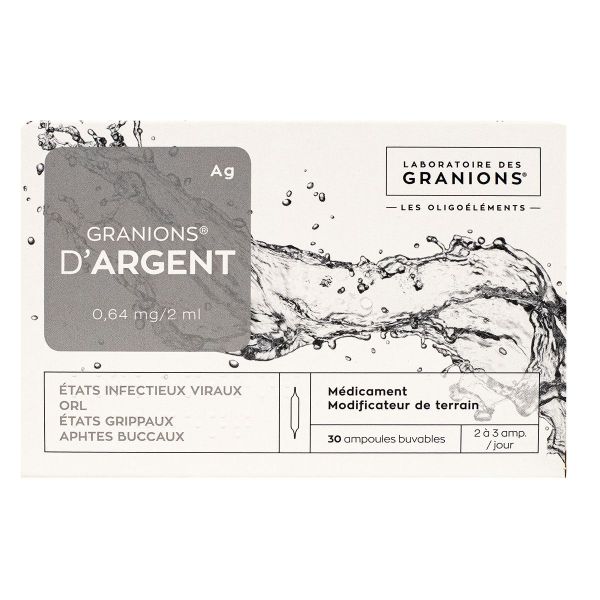 Granions d'argent 30 ampoules