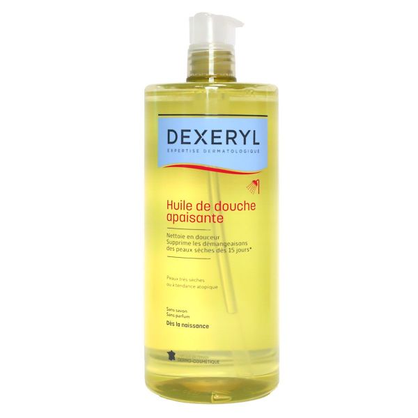 Essentiel huile douche apaisante corps peau très sèche atopique 1 Litre