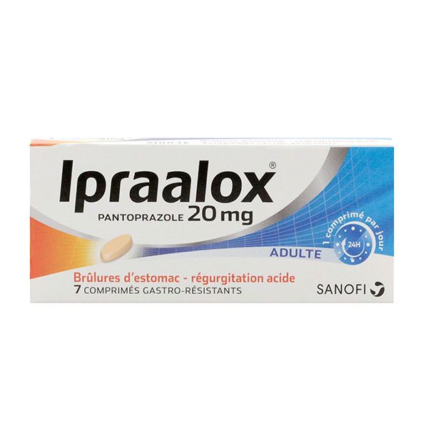 Ipraalox pantoprazole 20mg 7 comprimés