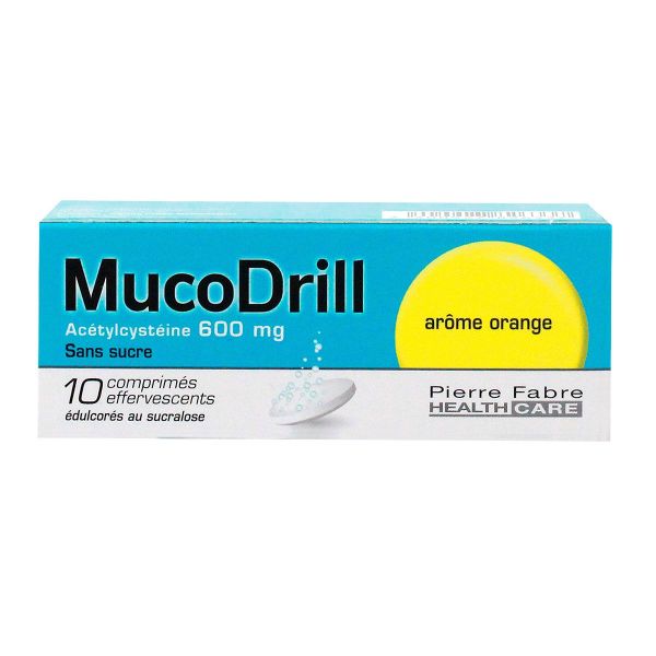 Mucodrill 600mg 10 comprimés