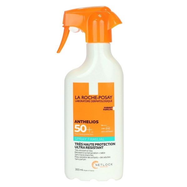 Anthelios spray familial SPF50+ très haute protection corps 300ml