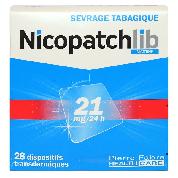 Nicopatchlib 21mg 24h 28 dispositifs transdermiques