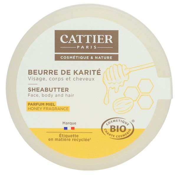 Beurre de karité parfum miel bio 100g