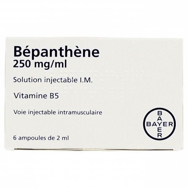 Bépanthène 250mg/ml solution injectable 6x2ml