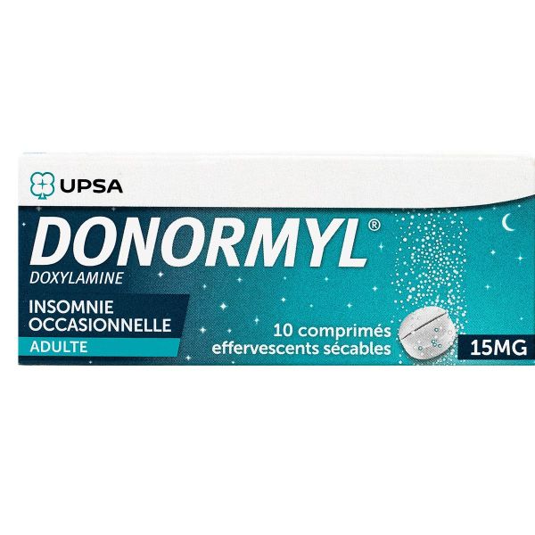 Donormyl 15mg 10 comprimés effervescents