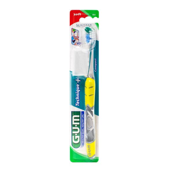 Brosse à dents Technique Plus soft compact n°491