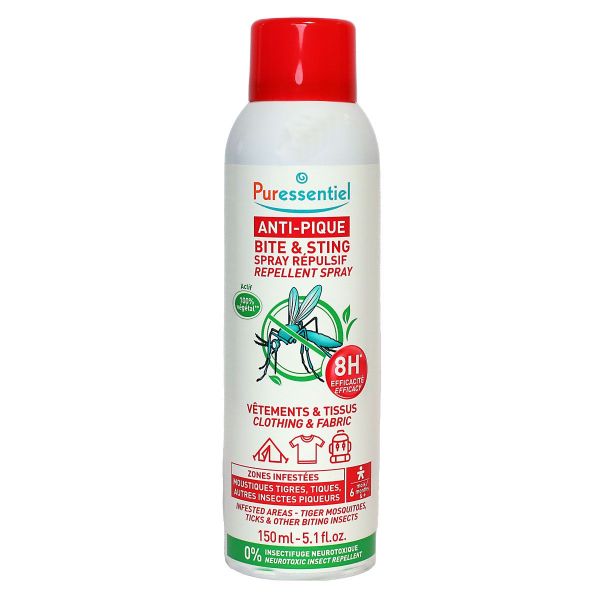 Anti pique spray répulsif vêtements et tissus 150ml