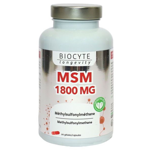 Longevity MSM 1800mg 90 gélules