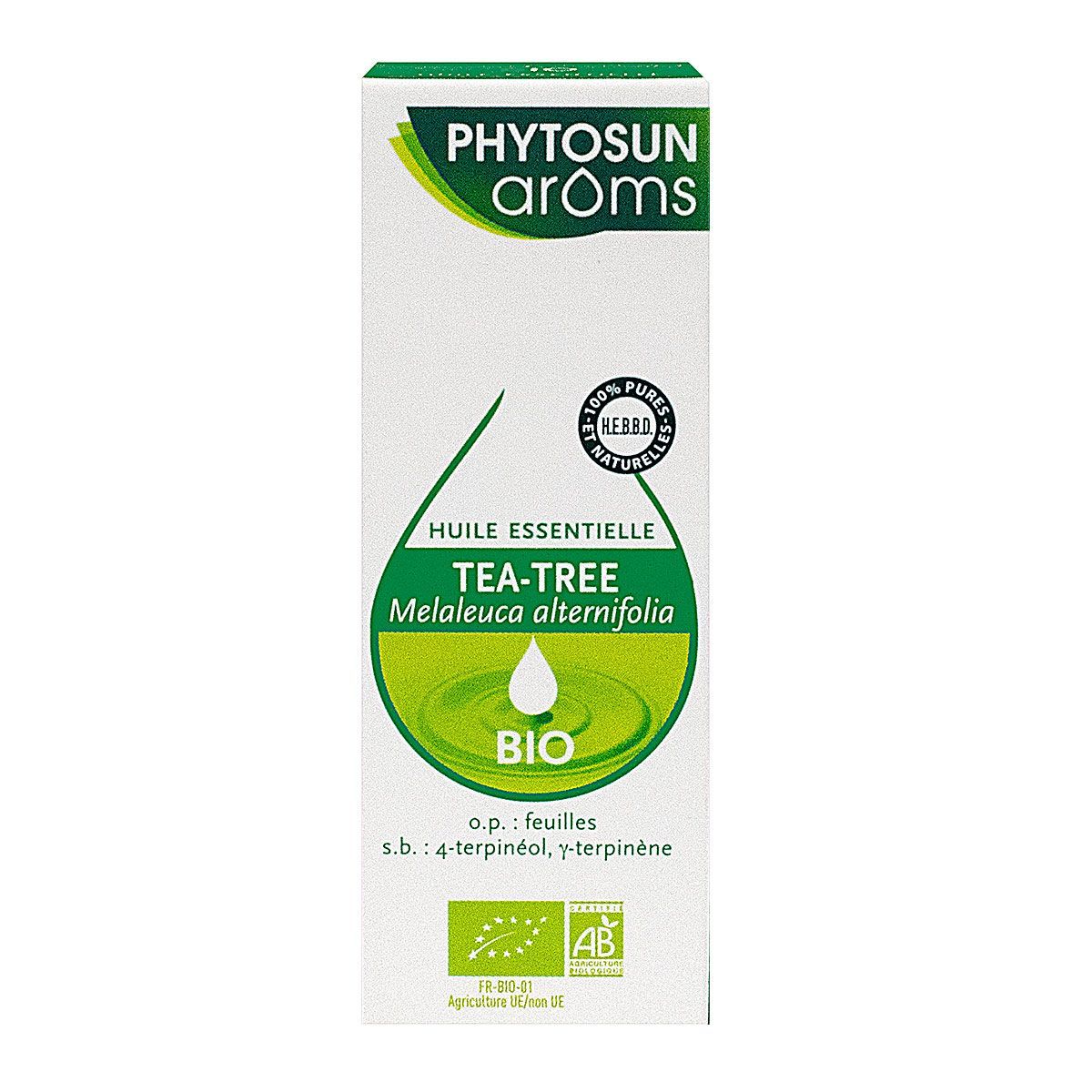 L'huile essentielle de tea-tree Phytosun Aroms est utilisée en cas